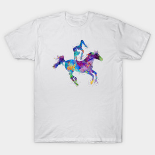 Girl Equestrian Vaulting Watercolor T-Shirt