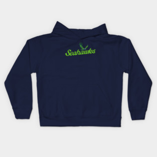 Seahawks Football Retro v2 Kids Hoodie