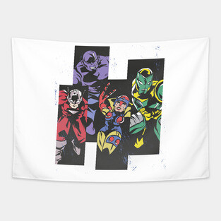 Super Heroes Design Tapestry