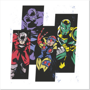 Super Heroes Design Posters and Art