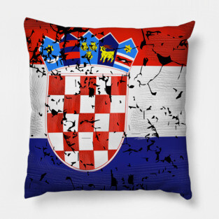 Croatia Flag Pillow