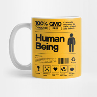 100% Human Being Mug