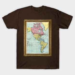 Amercia Vintage Map V01 T-Shirt