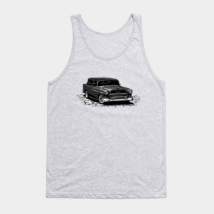 Black 55 Chevy Nomad Tank Top