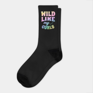Wild Like My Curls Socks