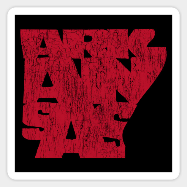 Arkansas Text Magnet by rt-shirts