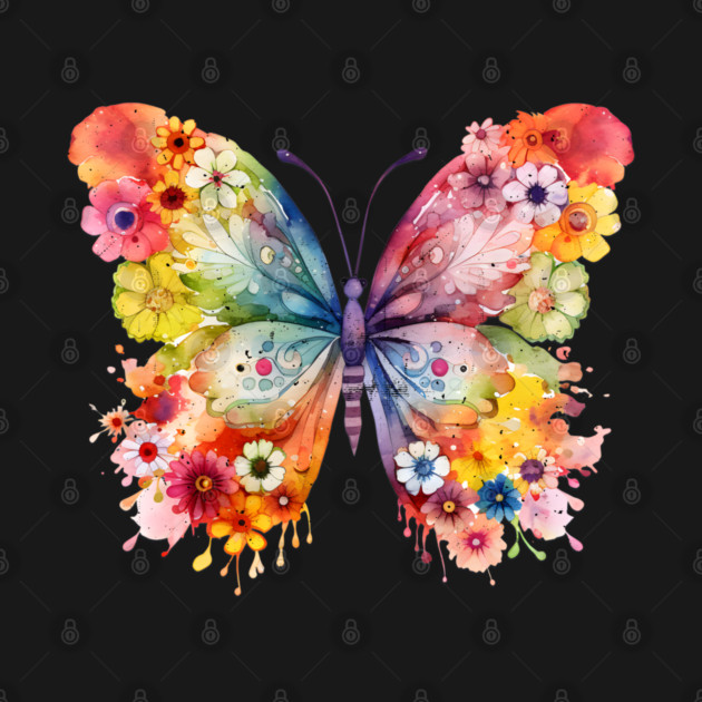 Beautiful Butterfly of Flowers by Luxinda