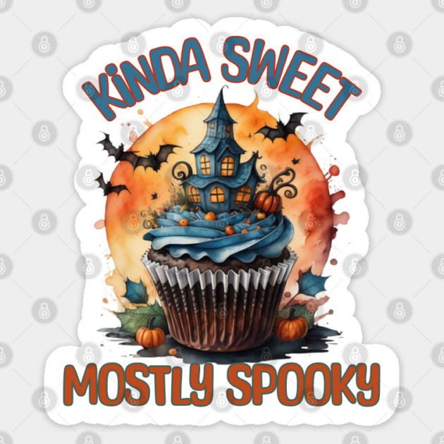 Kinda Sweet Mostly Spooky Sticker by Luxinda