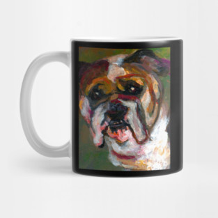 Adorable Dog Art - A Must-Have for Dog Lovers! Bulldog Portrait Mug