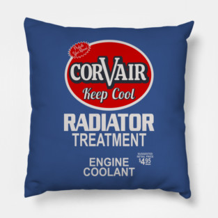 Funny Corvair Radiator Artwork Pillow