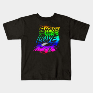stephen sharer share the love rainbow Kids T-Shirt