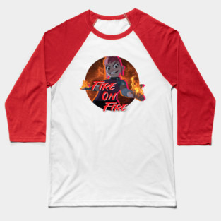 Nimona Movie (Fire On Fire) Baseball T-Shirt