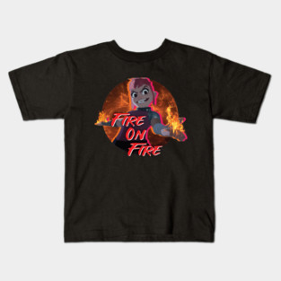 Nimona Movie (Fire On Fire) Kids T-Shirt
