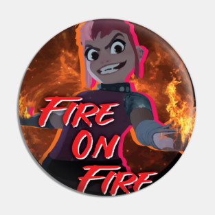 Nimona Movie (Fire On Fire) Pin