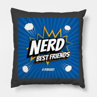 Nerd Best Friends Podcast Logo Pillow