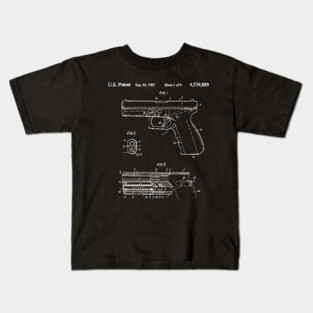 Glock Patent Design Kids T-Shirt