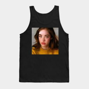girl with heterochromia art Tank Top