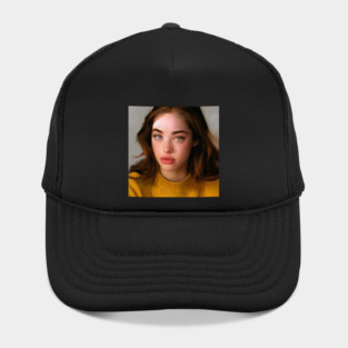 girl with heterochromia art Hat