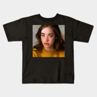 girl with heterochromia art Kids T-Shirt