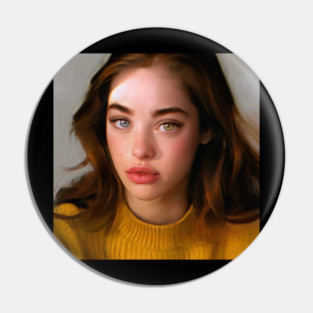 girl with heterochromia art Pin