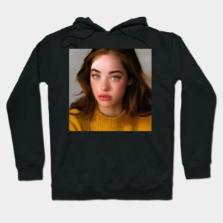 girl with heterochromia art Hoodie