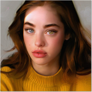 girl with heterochromia art Posters and Art