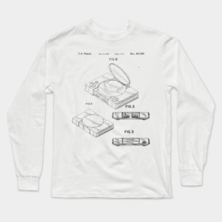 Playstation 1 Patent Long Sleeve T-Shirt
