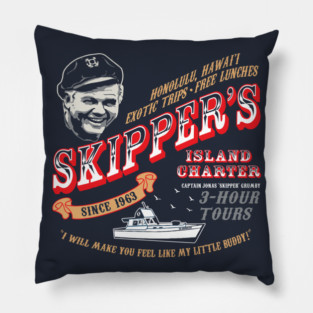 Skipper's Island Charter Gilligan's Island Pillow