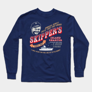 Skipper's Island Charter Gilligan's Island Long Sleeve T-Shirt