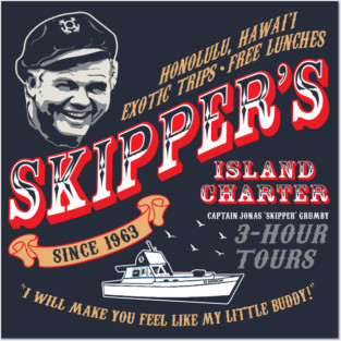 Skipper's Island Charter Gilligan's Island Posters and Art