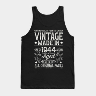 Vintage 1944 80th Birthday Tank Top