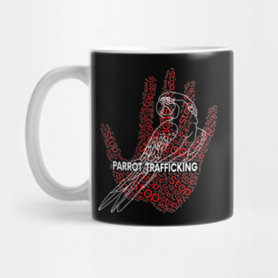 Macaw Parrot Stop Trafficking Mug