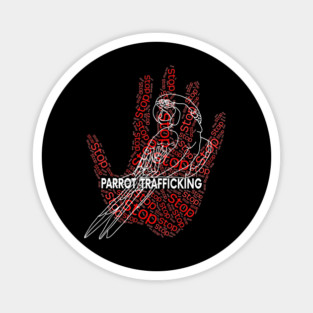 Macaw Parrot Stop Trafficking Magnet