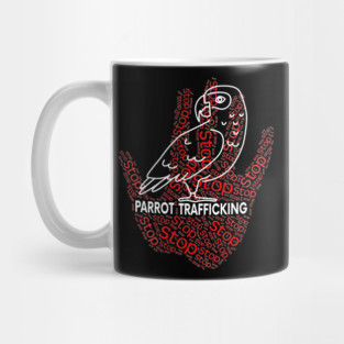 African Grey Timneh Parrot Stop Trafficking Mug