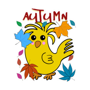 Chicken Autumn Fall T-Shirt