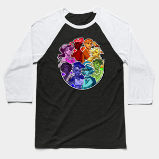 D20 Color Wheel Baseball T-Shirt