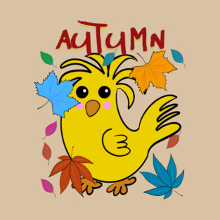 Chicken Autumn Fall T-Shirt