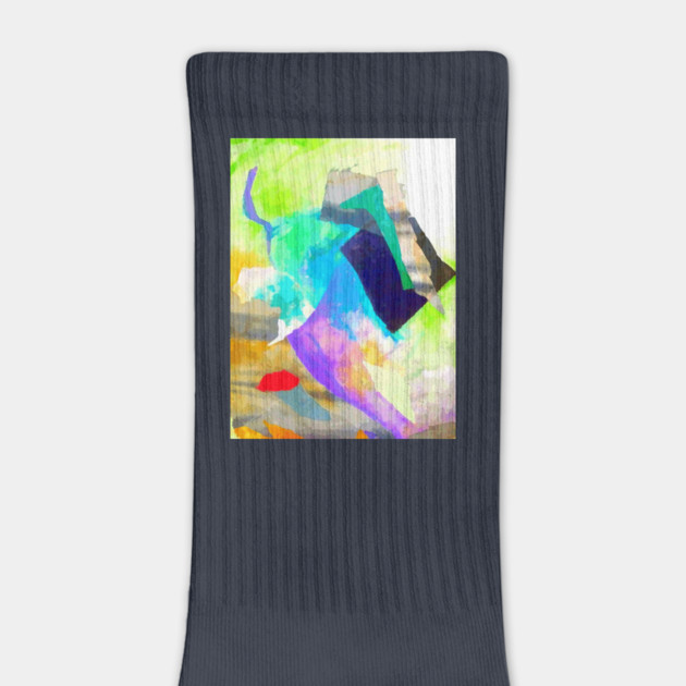 Vibrant Abstract Mixed Media Collage Painting by DonWillisJrArt