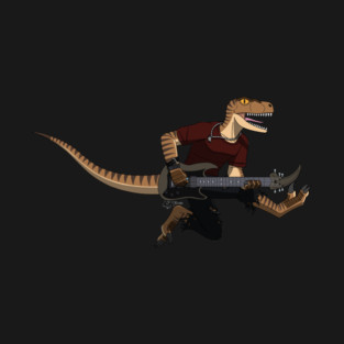 DINOMETAL - VELOCIRAPTOR (No Background) T-Shirt