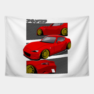 Red Miata Nd Tapestry