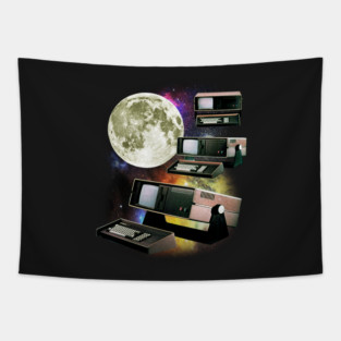 Computers in Space (Vintage Geek) Tapestry