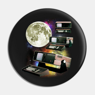 Computers in Space (Vintage Geek) Pin