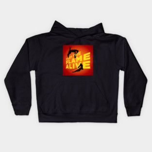 Keep the Flame Alive (TM) podcast logo Kids Hoodie