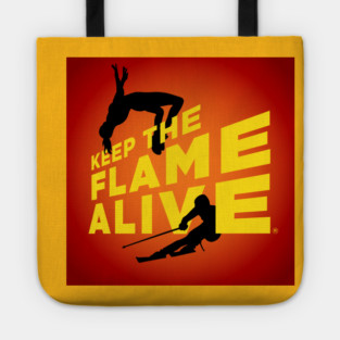 Keep the Flame Alive (TM) podcast logo Tote
