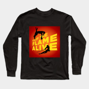 Keep the Flame Alive (TM) podcast logo Long Sleeve T-Shirt