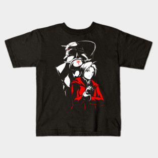Elric Brothers - Edward & Alphonse - Fullmetal Alchemist Brotherhood Kids T-Shirt
