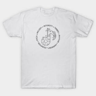 Music Is Life. Note Elements (Light) T-Shirt