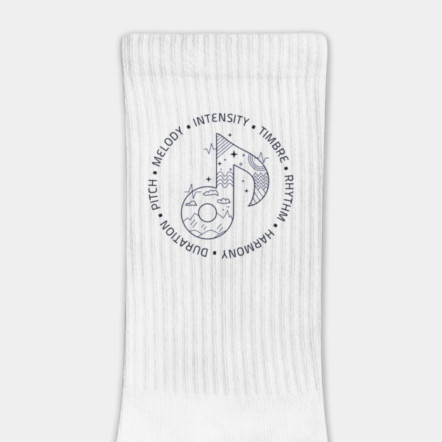 Music Is Life. Note Elements (Light) by filiposwear