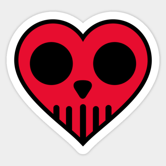 LoveSkull Sticker by rt-shirts