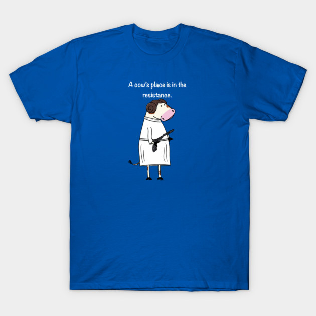 Leia Cow T-Shirt by Coconut Moe Illustrations